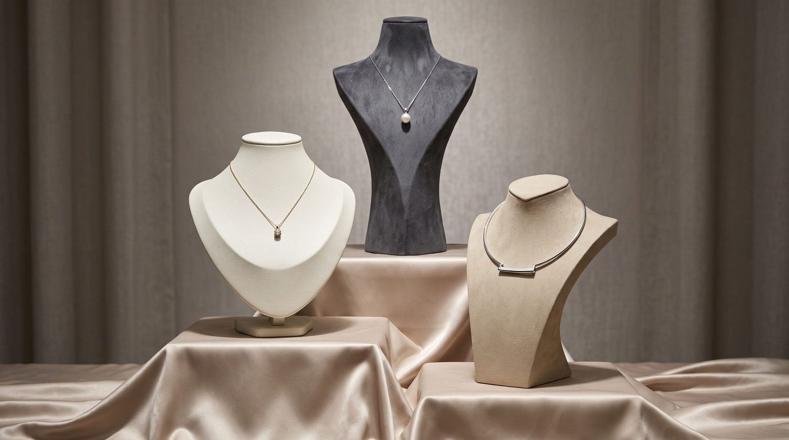 Necklace display busts