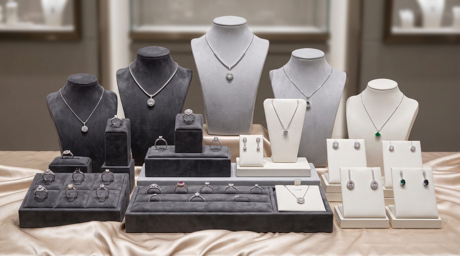 Luxury jewelry display set