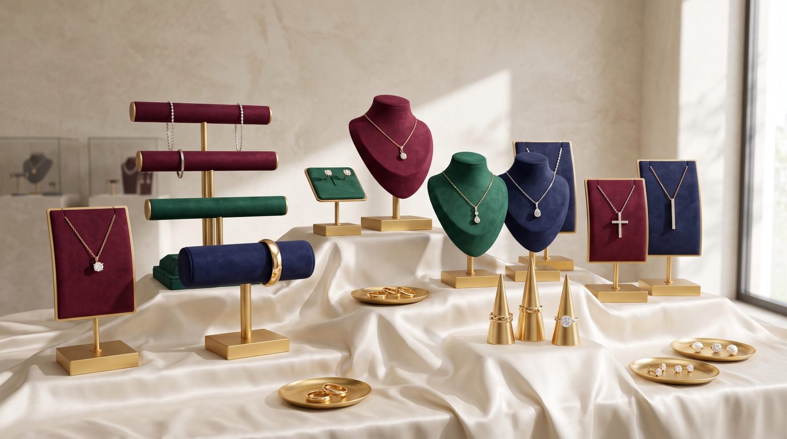Multi-type jewelry displays