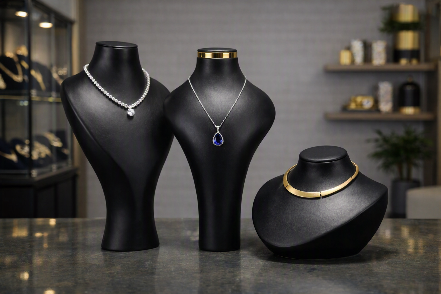 PU Necklace Busts
